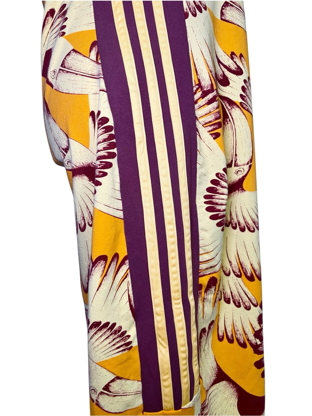 Adidas x FARM Rio Yellow Tropical Bird Toucan Racerback Midi Dress Size XL - Picture 7 of 15